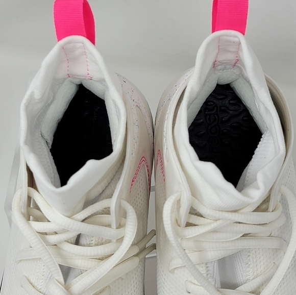 Nike Alpha Huarache 8 Elite LAX Lacrosse CW4440-116 White Pink Men Sz Multi New - Picture 8 of 10